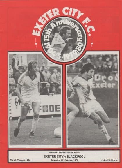 Exeter City v Blackpool  06-Oct-1979