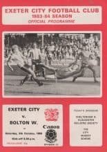 Exeter City v Bolton Wanderers  08-Oct-1983