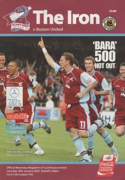 Scunthorpe United v Boston United 29-Jan-2005