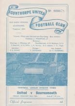 Scunthorpe United v Bournemouth & Boscombe Athletic 26-Feb-1965