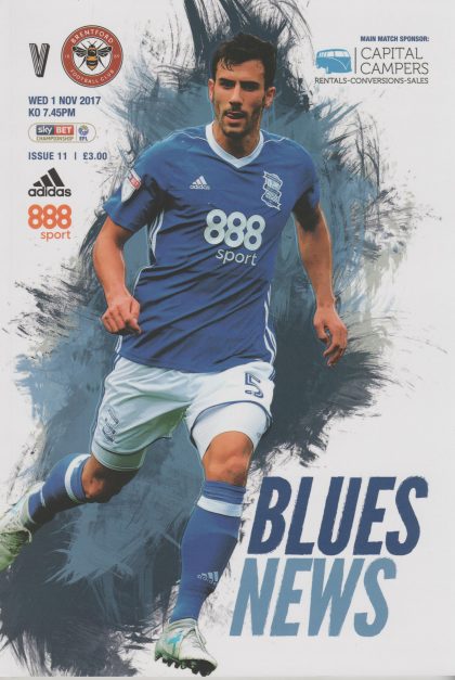 Birmingham City v Brentford 01-Nov-2017