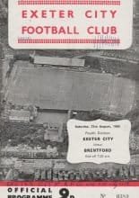 Exeter City v Brentford 31-Aug-1968