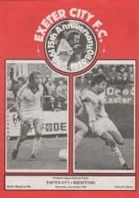 Exeter City v Brentford 03-Oct-1979