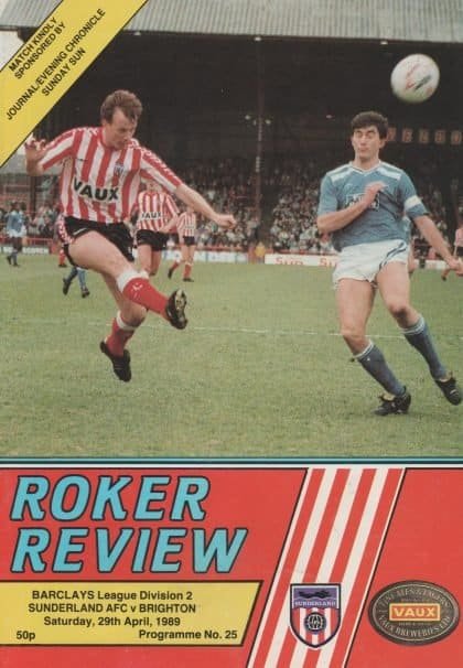 Sunderland v Brighton and Hove Albion 29-Apr-1989