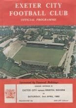 Exeter City v Bristol Rovers 02-Apr-1983