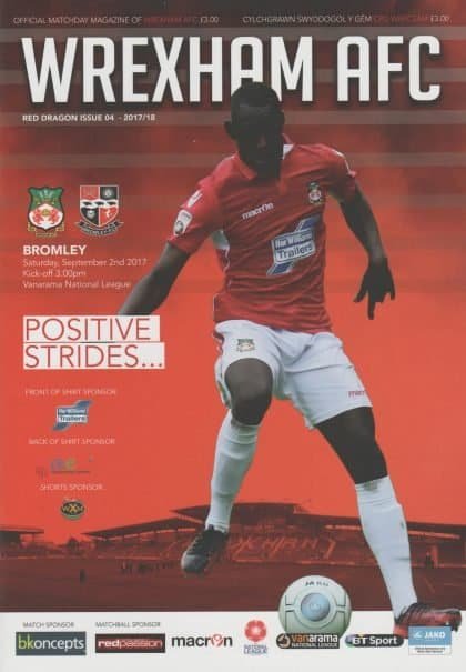 Wrexham v Bromley 02-Sep-2017