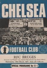 Chelsea v FC Bruges   24-Mar-1971
