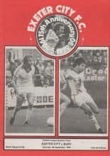 Exeter City v Bury 08-Sep-1979