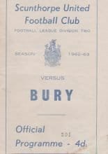 Scunthorpe United v Bury  10-May-1963