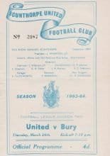 Scunthorpe United v Bury  26-Mar-1964