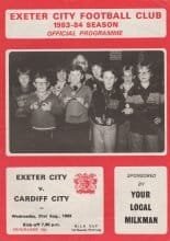 Exeter City v Cardiff City 31-Aug-1983