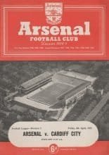 Arsenal v Cardiff City 08-Apr-1955