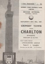 Grimsby Town v Charlton Athletic  28-Dec-1957