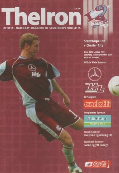 Scunthorpe United v Chester City  11-Sep-2004