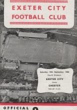 Exeter City v Chester 14-Sep-1968