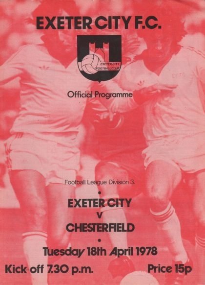 Exeter City v Chesterfield  18-Apr-1978