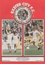 Exeter City v Colchester United 21-Dec-1979
