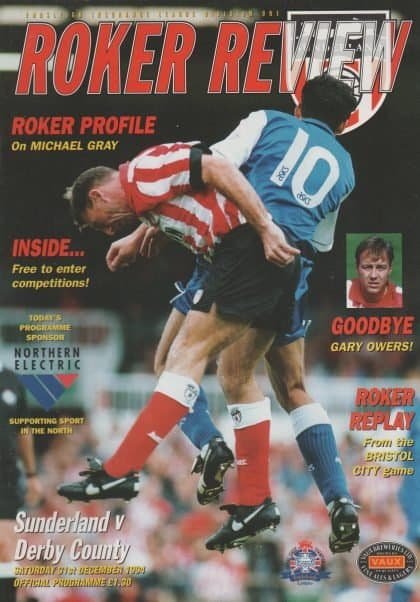 Sunderland v Derby County 31-Dec-1994