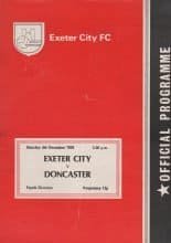 Exeter City v Doncaster Rovers 04-Dec-1976