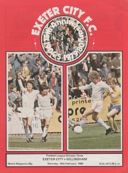 Exeter City v Gillingham  16-Feb-1980