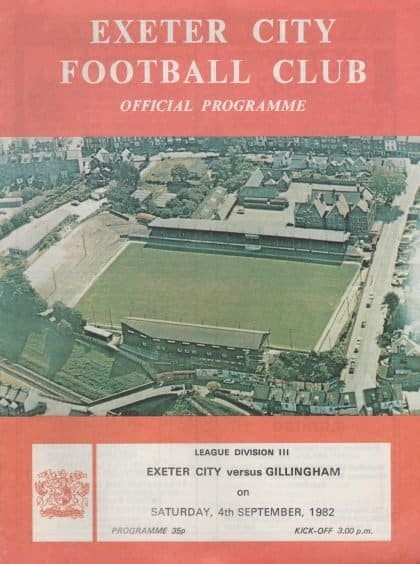 Exeter City v Gillingham  04-Sep-1982