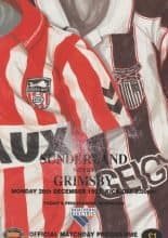 Sunderland v Grimsby Town 28-Dec-1992