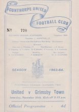 Scunthorpe United v Grimsby Town  30-Nov-1963