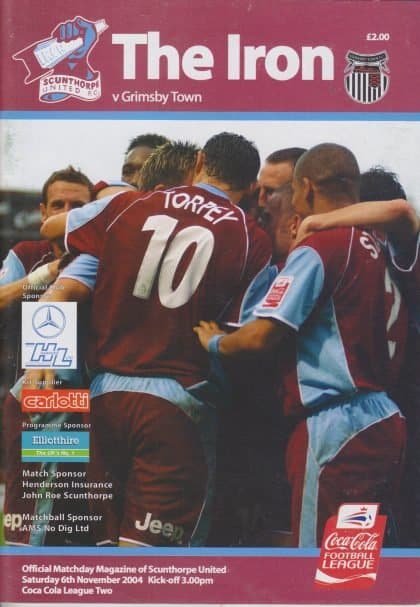 Scunthorpe United v Grimsby Town  06-Nov-2004