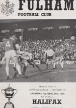 Fulham v Halifax Town  24-Oct-1970