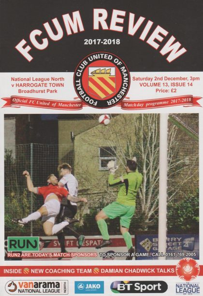 FC United of Manchester v Harrogate Town  02-Dec-2017
