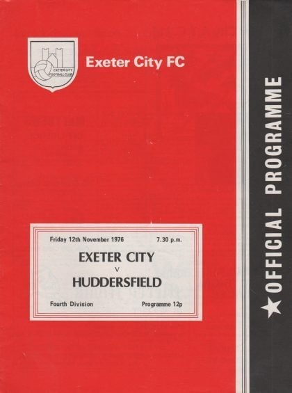 Exeter City v Huddersfield Town  12-Nov-1976