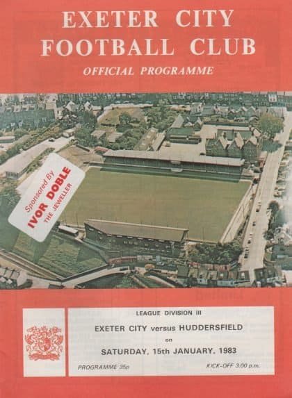 Exeter City v Huddersfield Town  15-Jan-1983