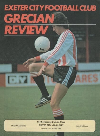 Exeter City v Hull City  31-Jan-1981