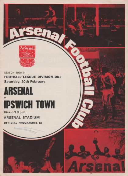 Arsenal v Ipswich Town 20-Feb-1971