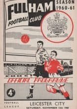 Fulham v Leicester City 12-Nov-1960