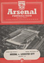 Arsenal v Leicester City 19-Feb-1955