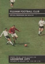 Fulham v Leicester City  20-Jan-1968