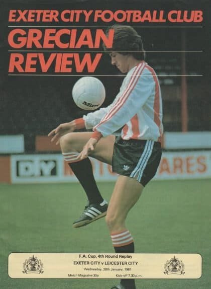 Exeter City v Leicester City  28-Jan-1981
