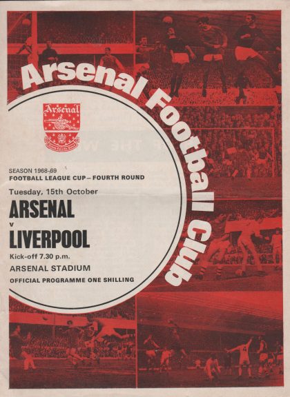 Arsenal v Liverpool 15-Oct-1968