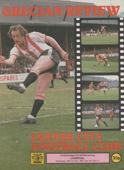 Exeter City v Liverpool  28-Oct-1981