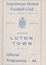 Scunthorpe United v Luton Town  12-Apr-1963