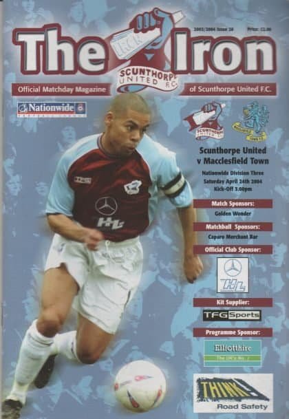 Scunthorpe United v Macclesfield Town  24-Apr-2004