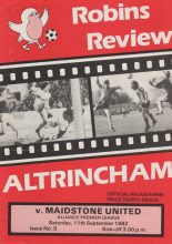 Altrincham v Maidstone United 11-Sep-1982