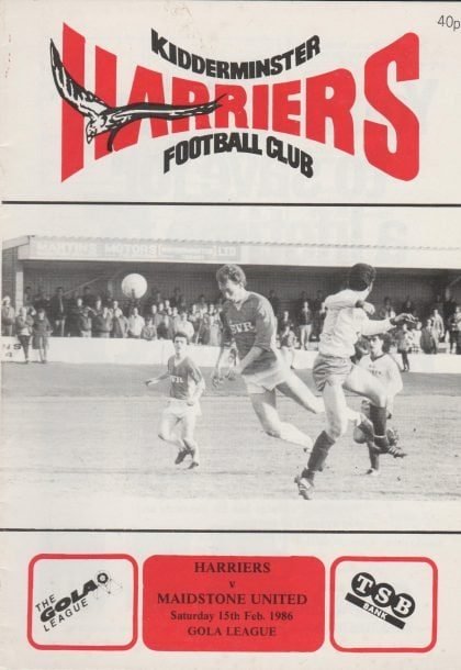 Kidderminster Harriers v Maidstone United 15-Feb-1986