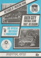 Bath City v Maidstone United 1982-83