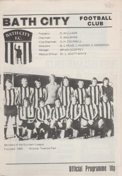 Bath City v Maidstone United 05-Feb-1977