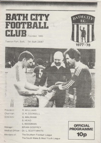 Bath City v Maidstone United 06-Mar-1978