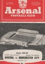 Arsenal v Leicester City 15-Mar-1960