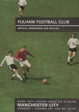 Fulham v Manchester City 01-Nov-1967