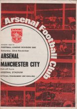 Arsenal v Manchester City 22-Nov-1969